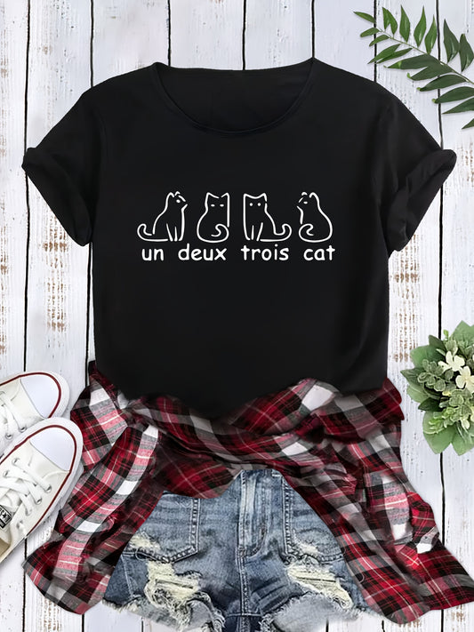 Un Deux Trois Cat Shirt
